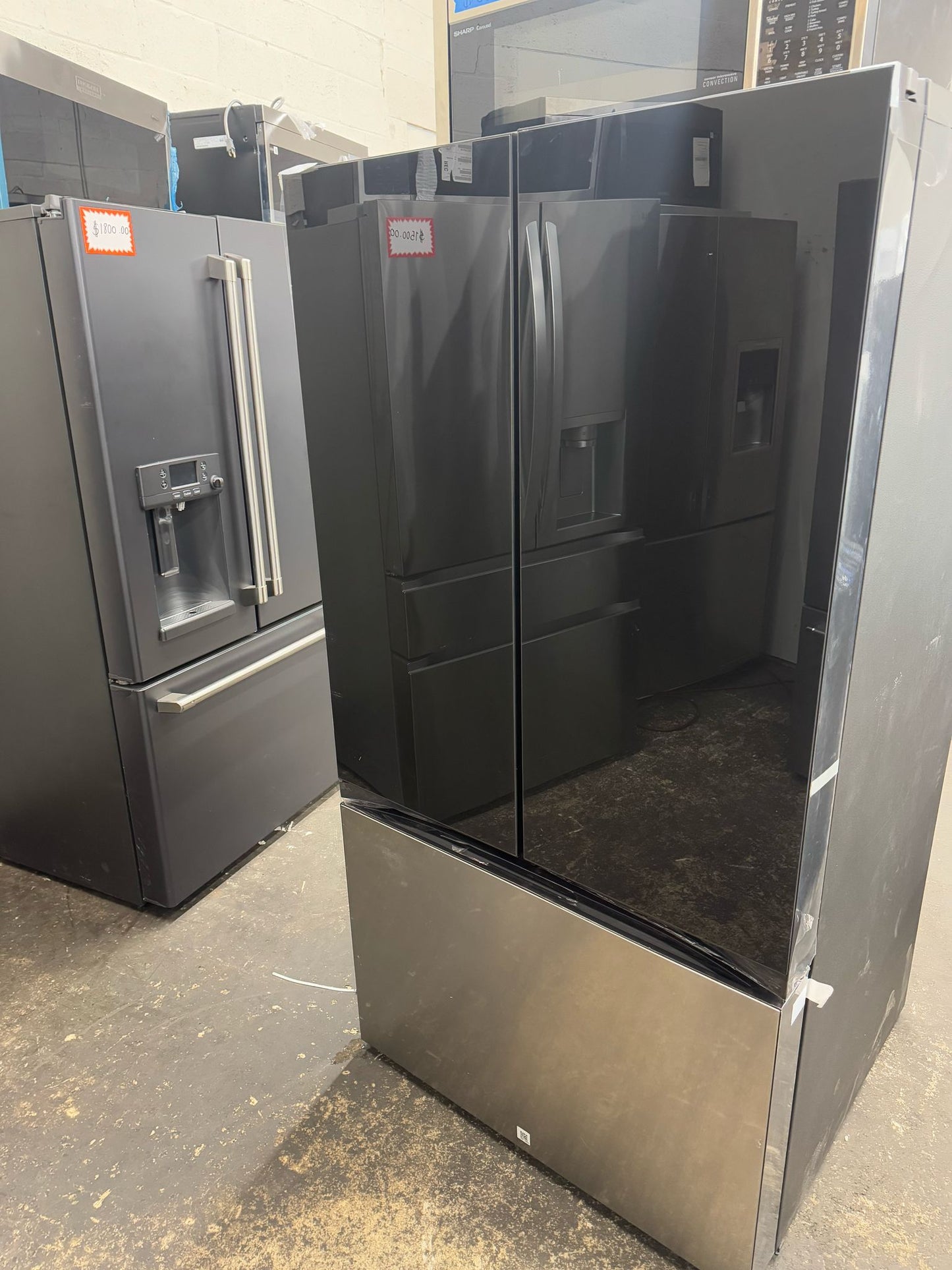 Bespoke 30 cu. ft. 3-Door French Door Smart Refrigerator with Beverage Center in Stainless Steel, Standard Depth