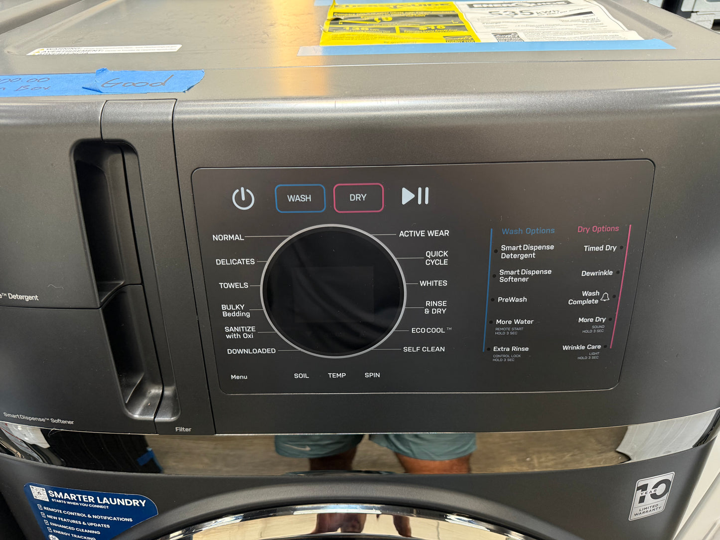GE Profile 4.8 Cu. Ft. UltraFast All-in-One Washer & Dryer Combo – Ventless Heat Pump