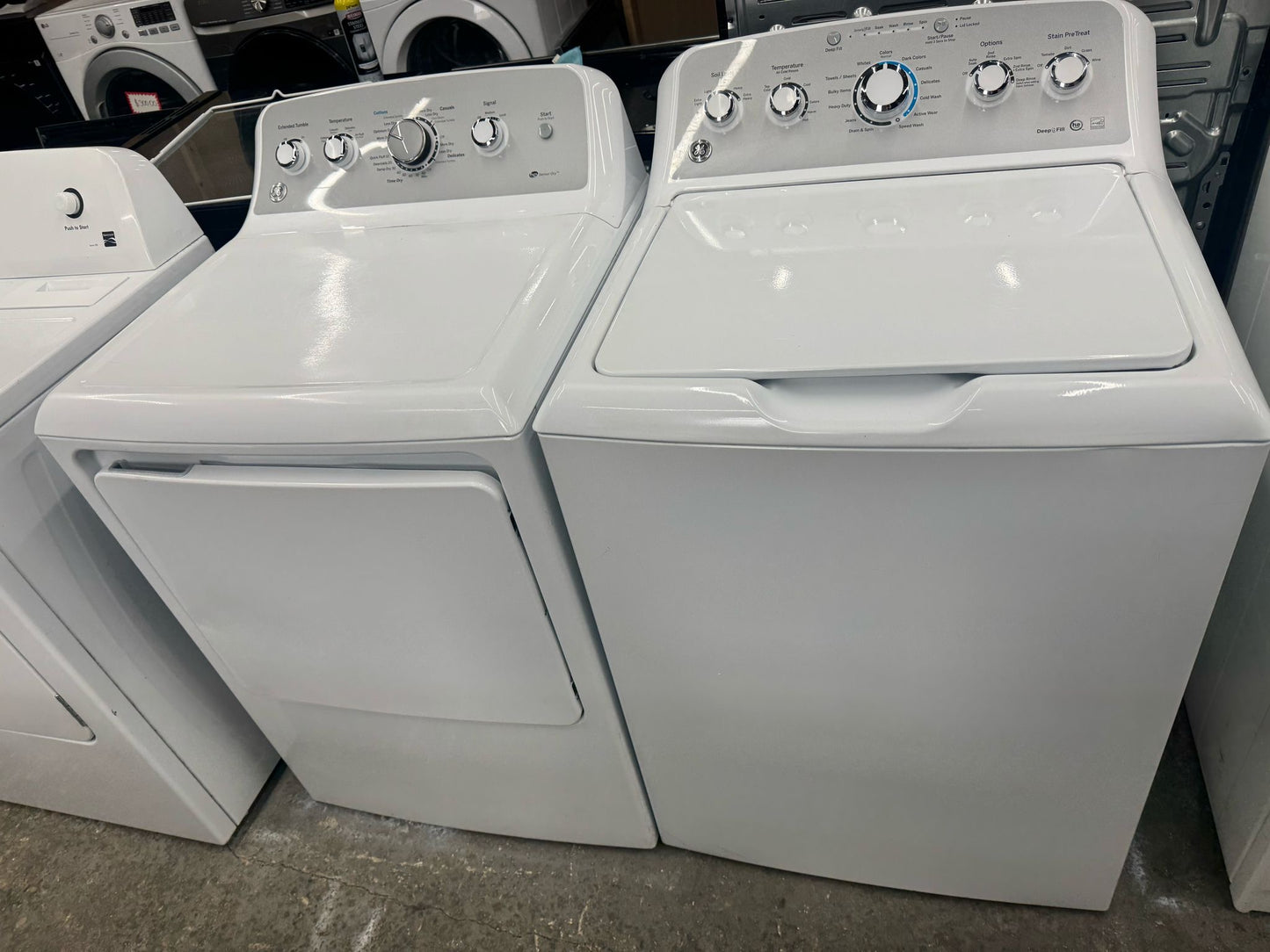 GE Washer and Electric Dryer Set