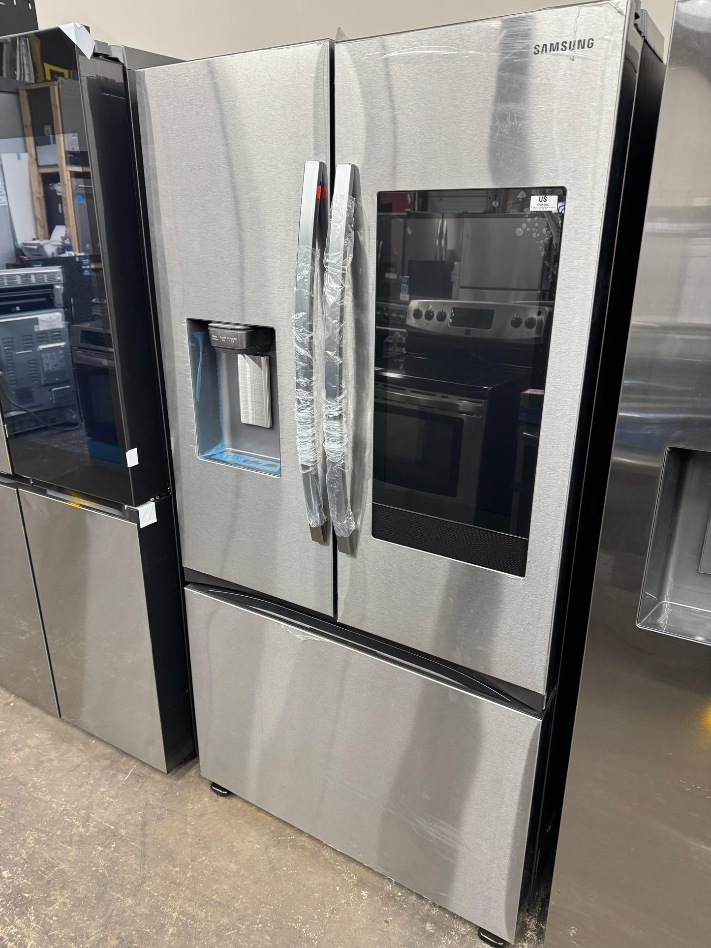 25 cu. ft. Mega Capacity 3-Door French Door Counter Depth Refrigerator with Family Hub in Stainless Steel