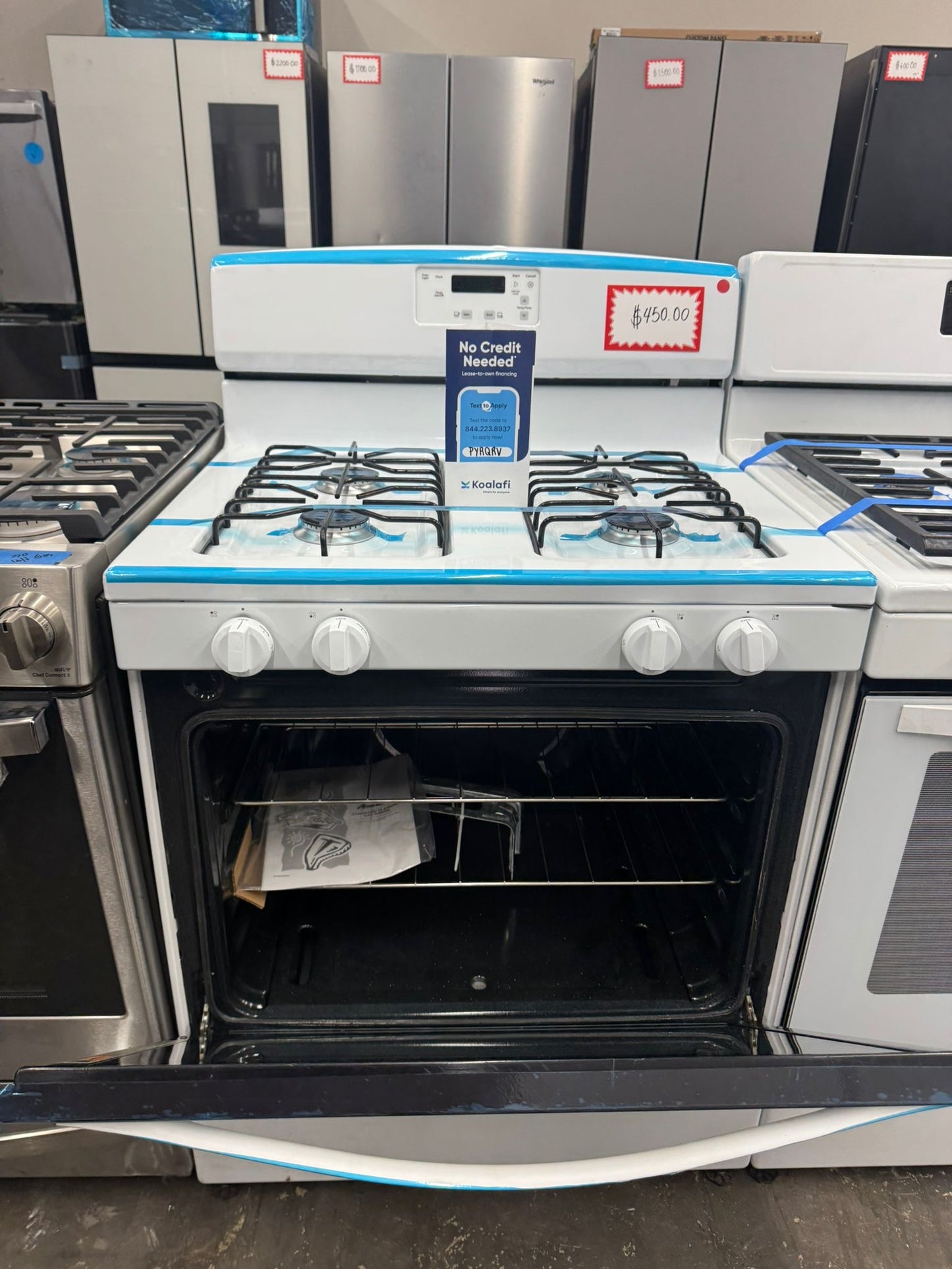 Brand New Whirlpool 30” Gas Stove