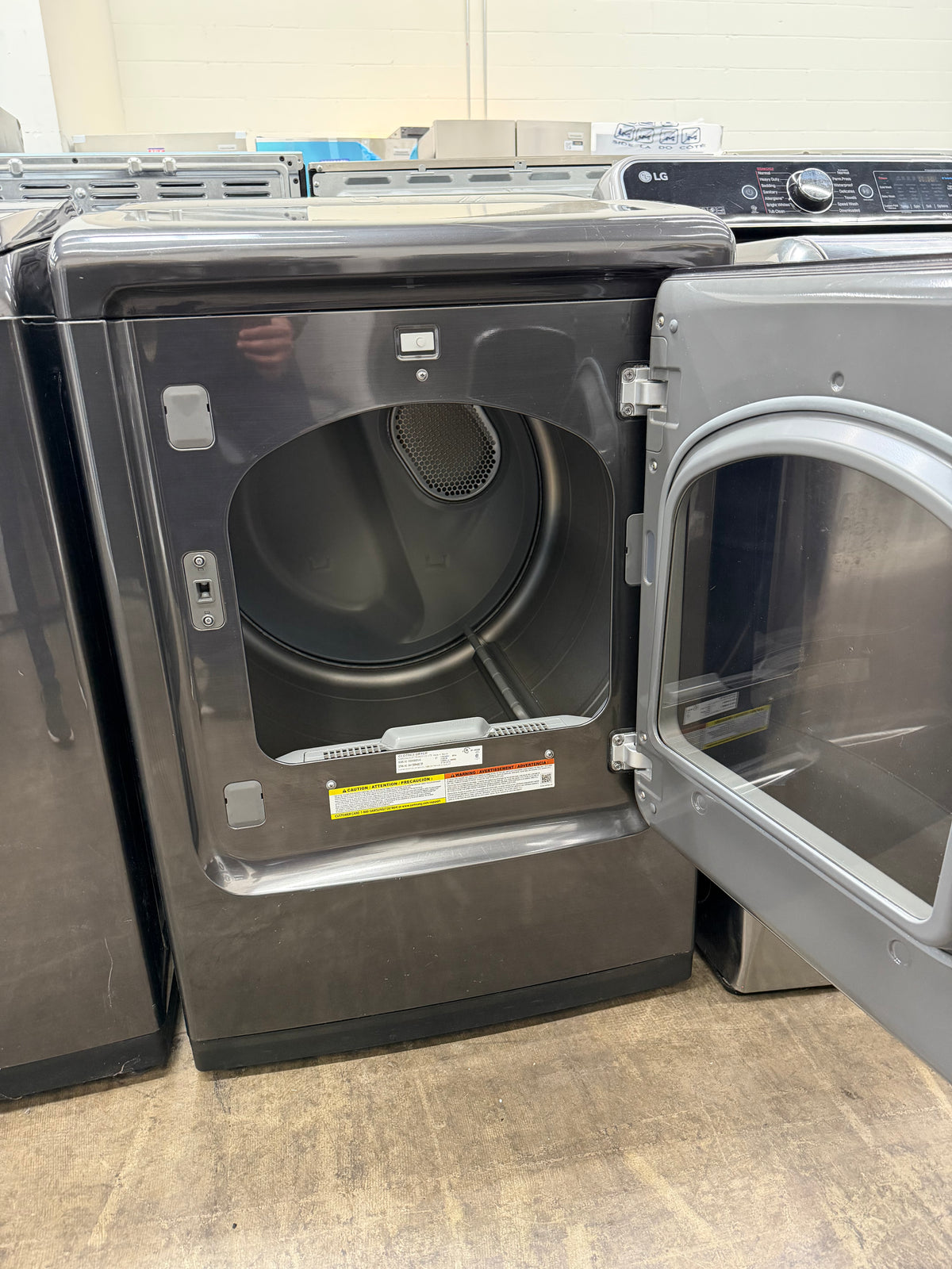 Samsung WA54M8750AV/A4 Washer & DV50K8600EV/A3 Electric Dryer Set – Black Stainless