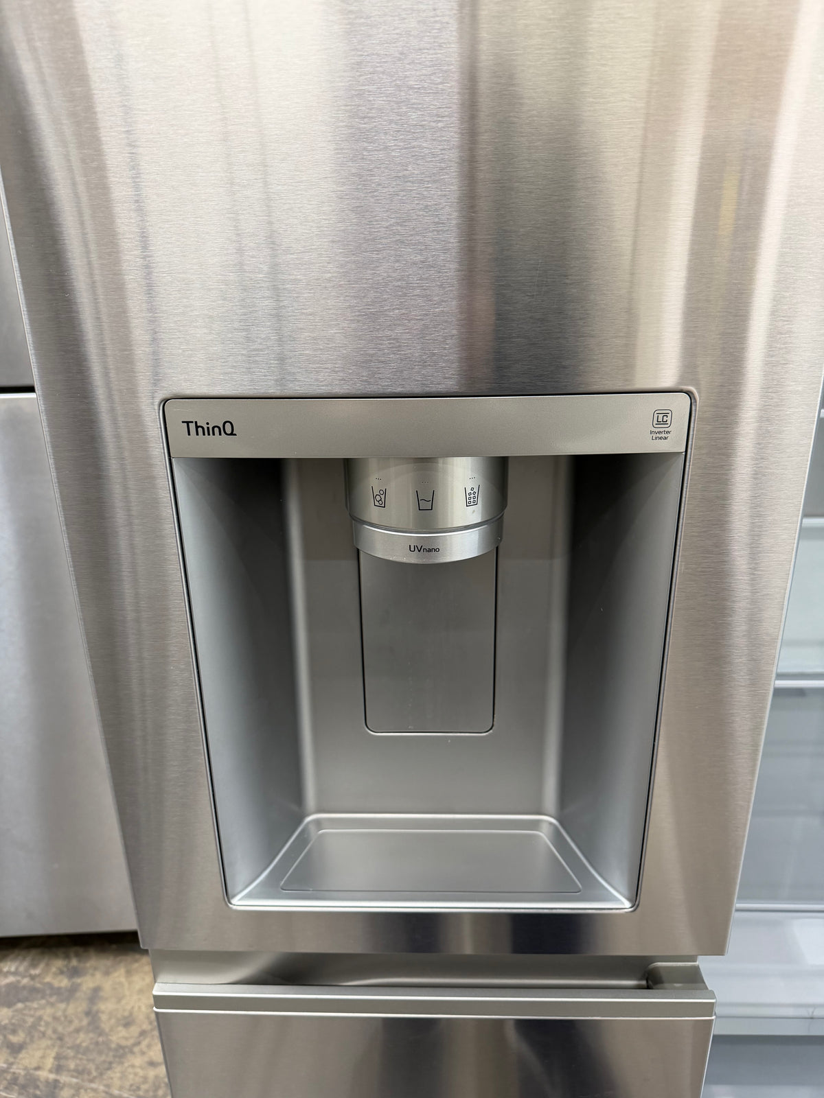 LG 27.1 Cu. Ft. InstaView Side-by-Side Refrigerator Stainless Steel LRSOS2706S