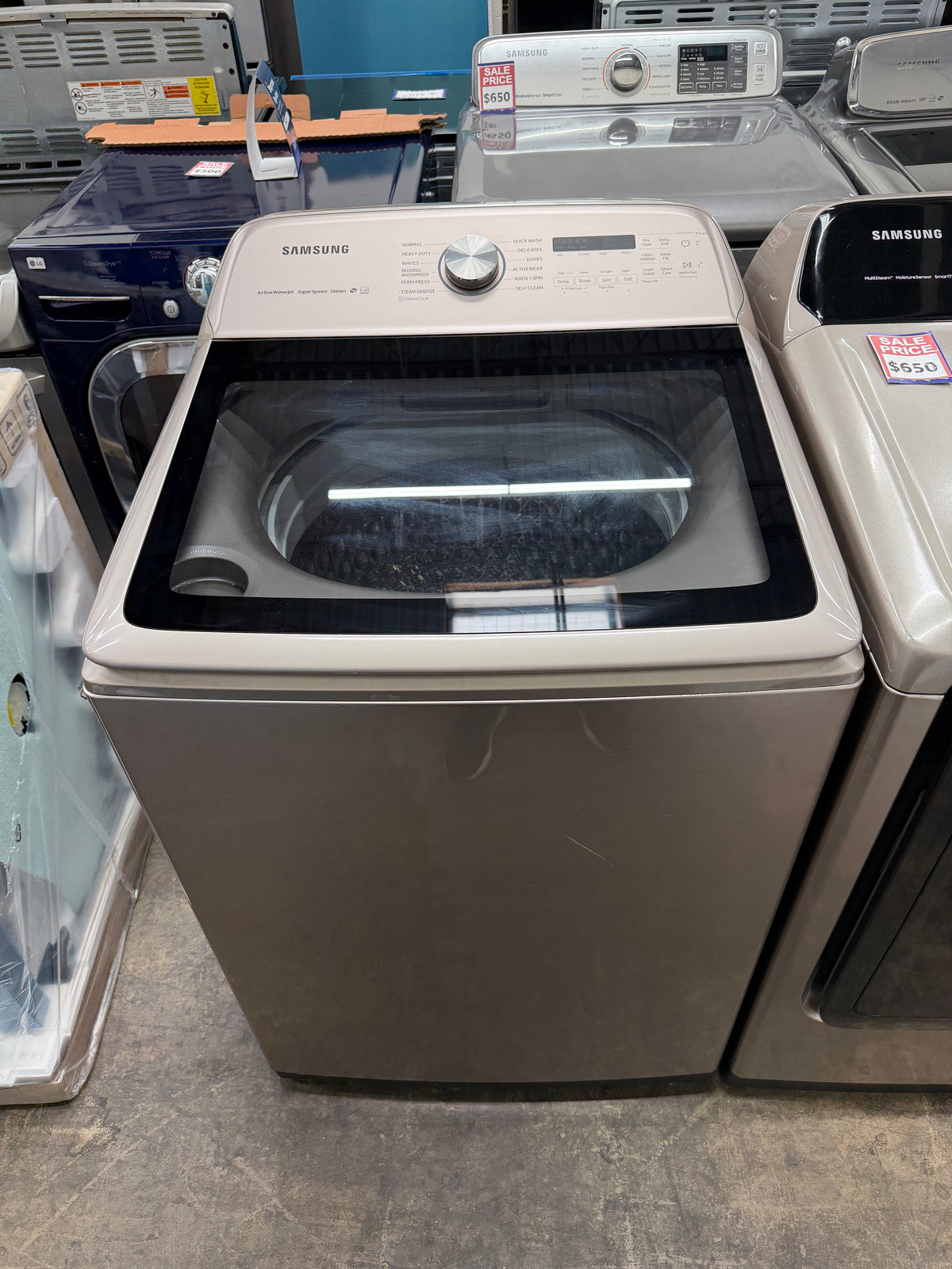 Samsung Washer and Electric Dryer Set WA54R7600AC and DVE52A5500C