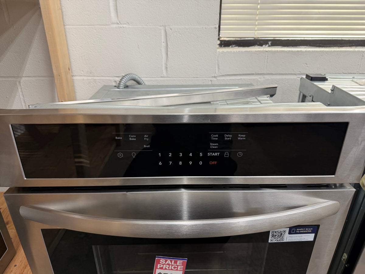 Frigidaire 3.8 Cu. Ft. Electric Single Wall Oven with Air Fry FCWS2730ASA