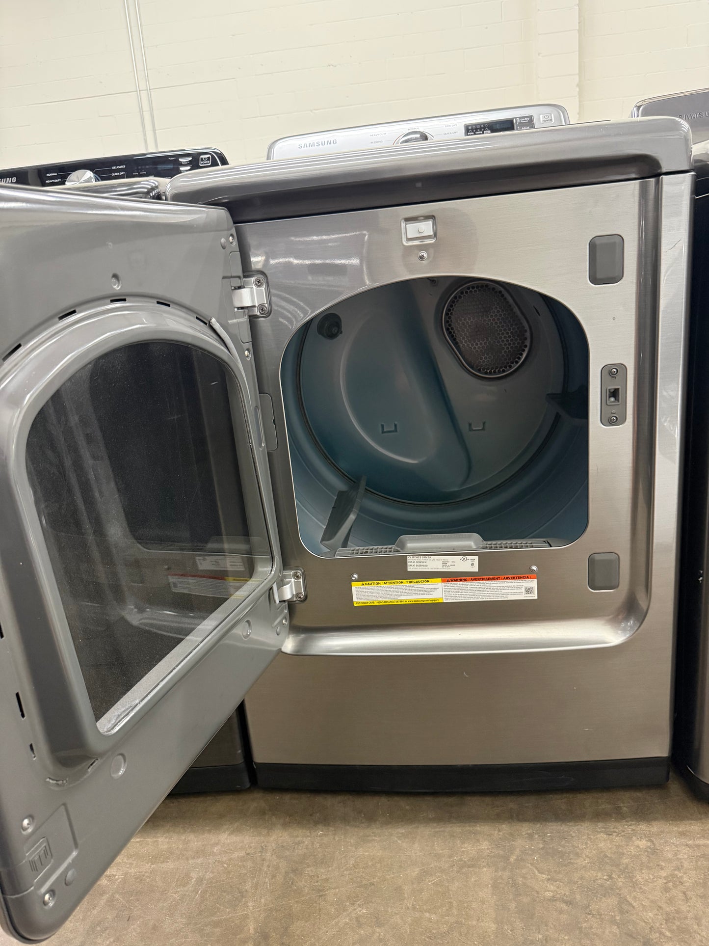 Samsung WA56H900AP/A2 & DVE50M7450P/A3 Washer & Electric Dryer Set – Platinum