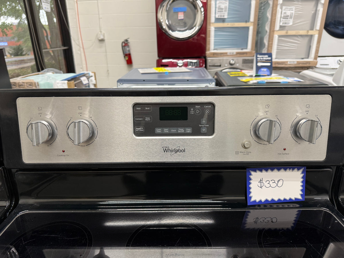 Whirlpool 30” Stainless Steel Electric Range – 6.4 Cu. Ft. – WFE540H0ES0