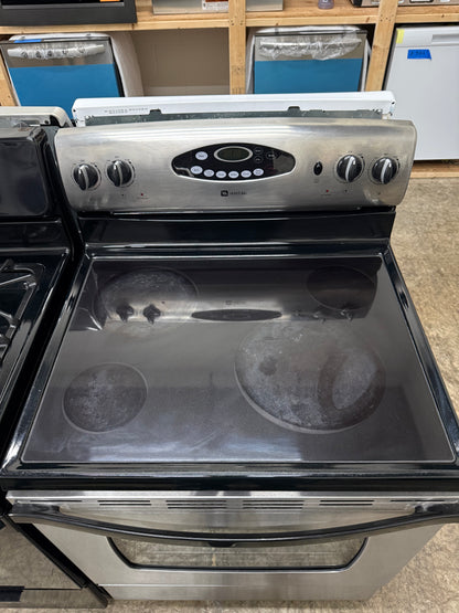 Maytag 30” 5.22 Cu. Ft. Freestanding Electric Range – Stainless Steel – MER5755QAS