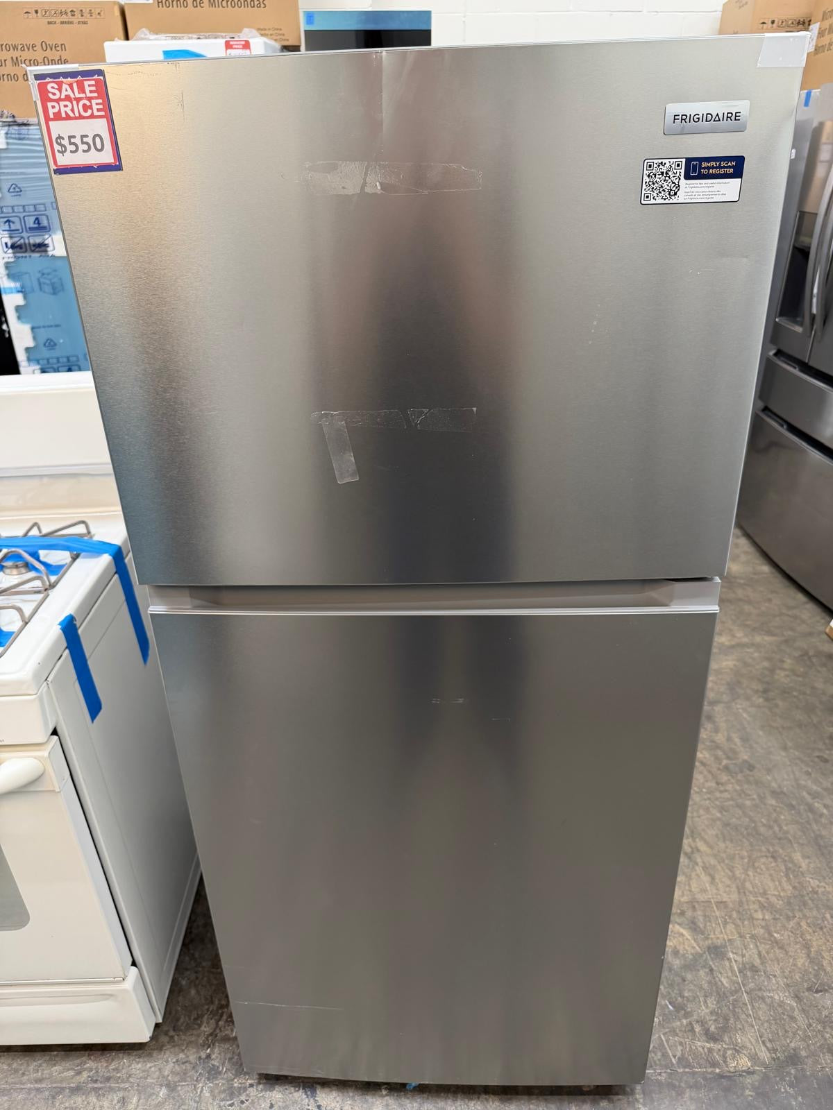 Frigidaire FRTE1936AV 18.6 Cu. Ft. Top-Freezer Refrigerator – Stainless Steel