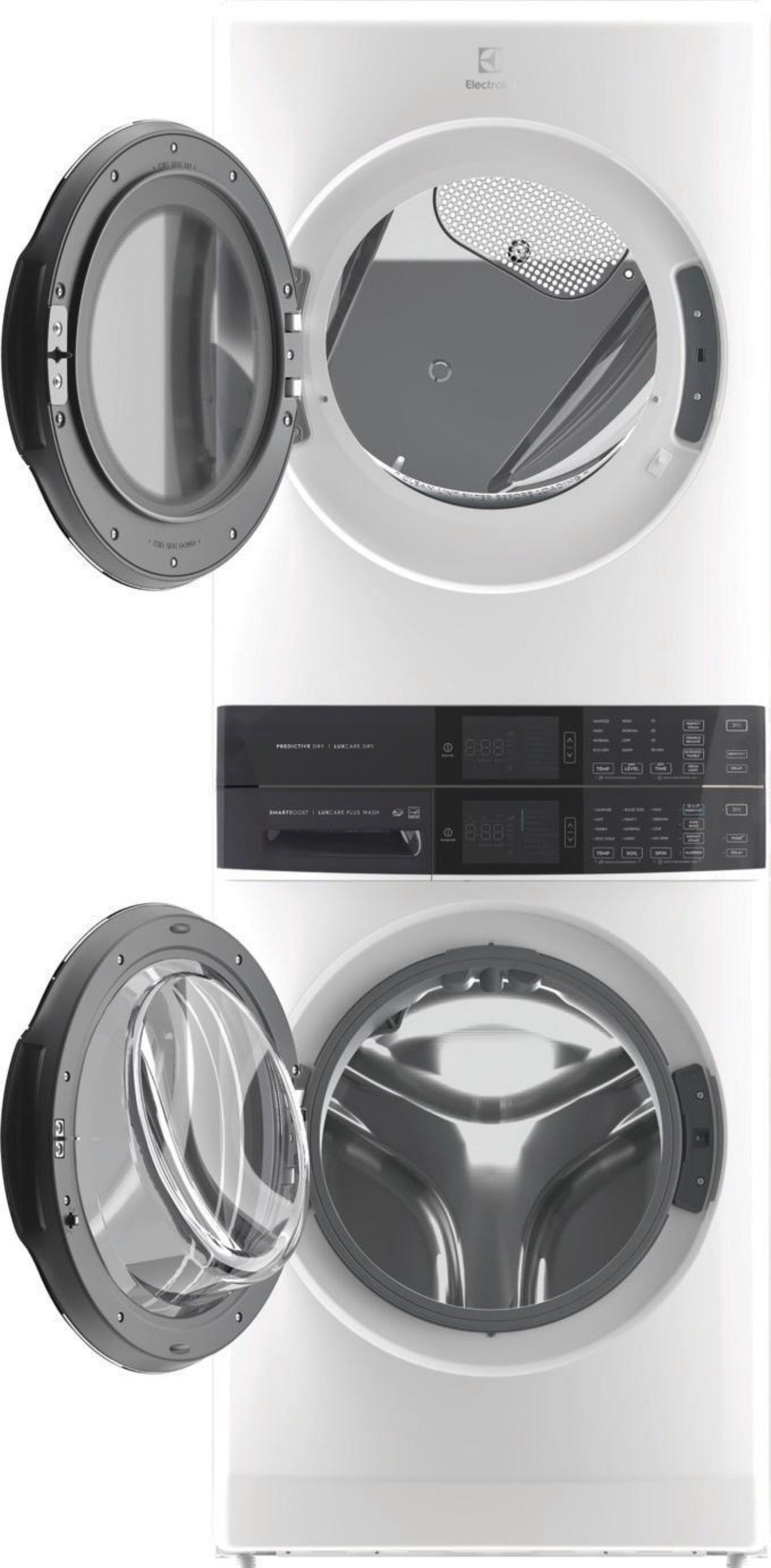 Electrolux ELTE7600AW 4.5 Cu. Ft. Washer & 8.0 Cu. Ft. Electric Dryer Laundry Tower