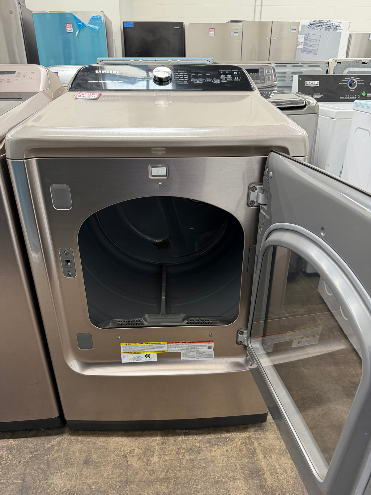 Samsung Washer and Electric Dryer Set WA54R7600AC and DVE52A5500C