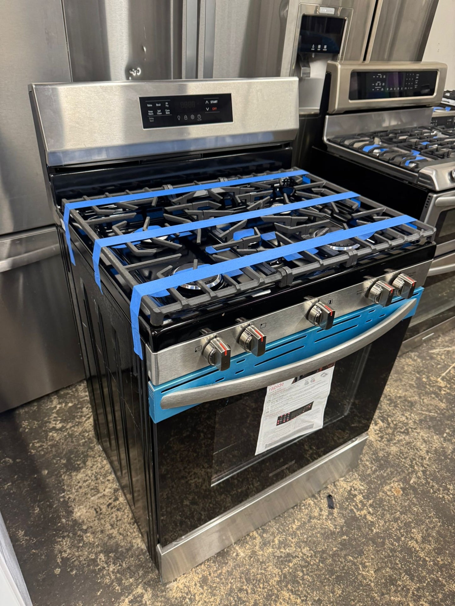 30 in 5 Burner Freestanding Gas Range in Stainless Steel with Quick Boil and Steam Clean #FCRG3062AS