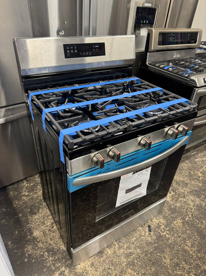 30 in 5 Burner Freestanding Gas Range in Stainless Steel with Quick Boil and Steam Clean #FCRG3062AS