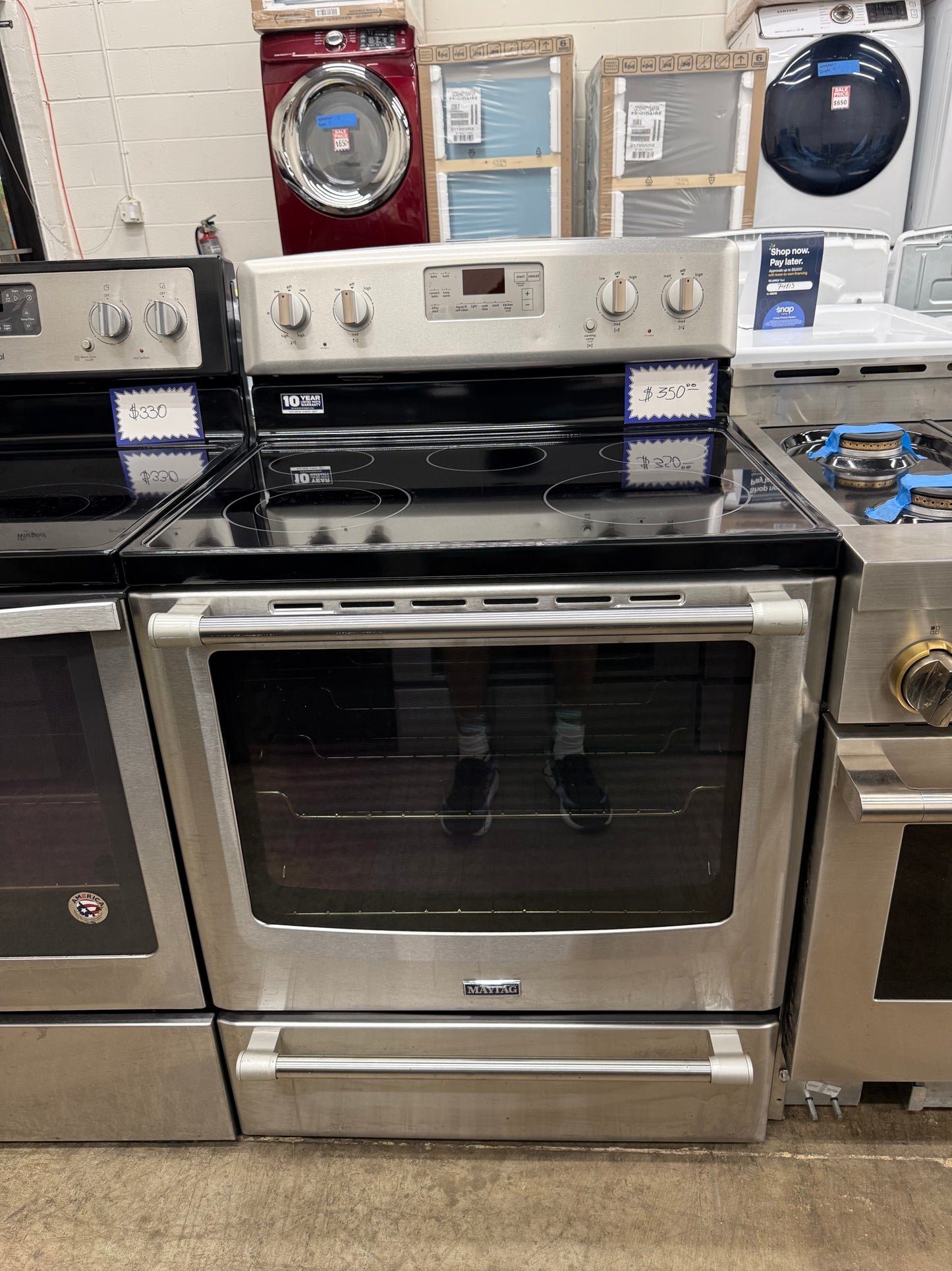Maytag 30” Stainless Steel Electric Range – 6.2 Cu. Ft. – MER8700DS1