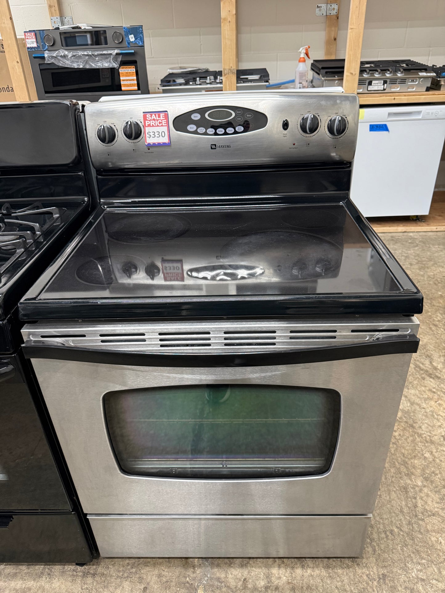 Maytag 30” 5.22 Cu. Ft. Freestanding Electric Range – Stainless Steel – MER5755QAS