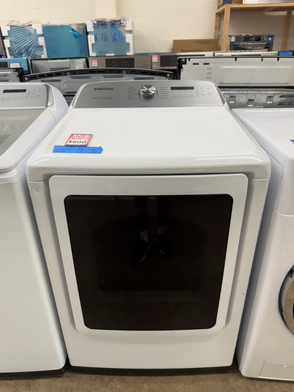 Samsung 5.0 Cu. Ft. Top Load Washer & 7.4 Cu. Ft. Electric Dryer Set – White
