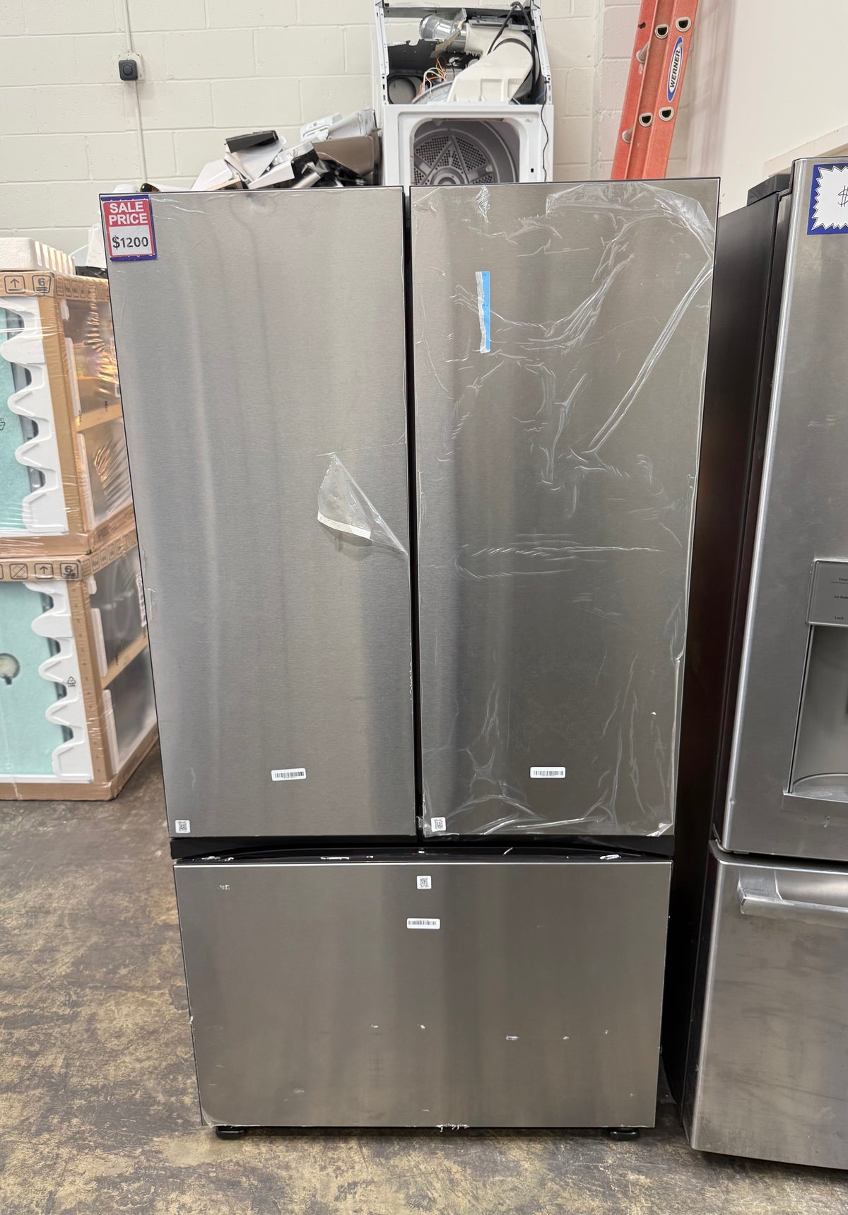 Samsung RF30BB6600 30.1 Cu. Ft. Bespoke 3-Door French Door Refrigerator with Beverage Center