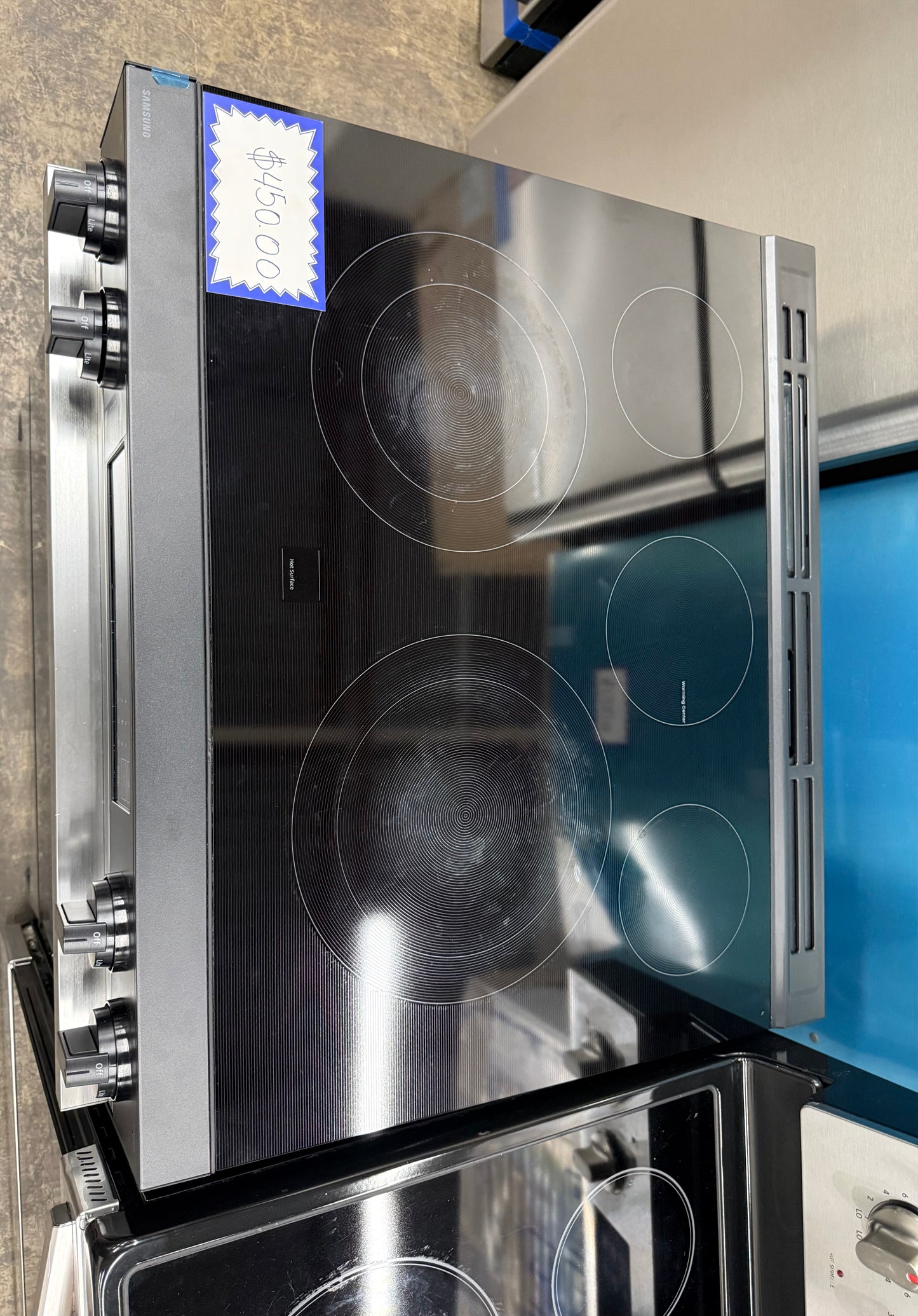 Samsung Bespoke 30” Stainless Steel Smart Slide-In Electric Range – 6.3 Cu. Ft. – NSE6DG8300SRAA