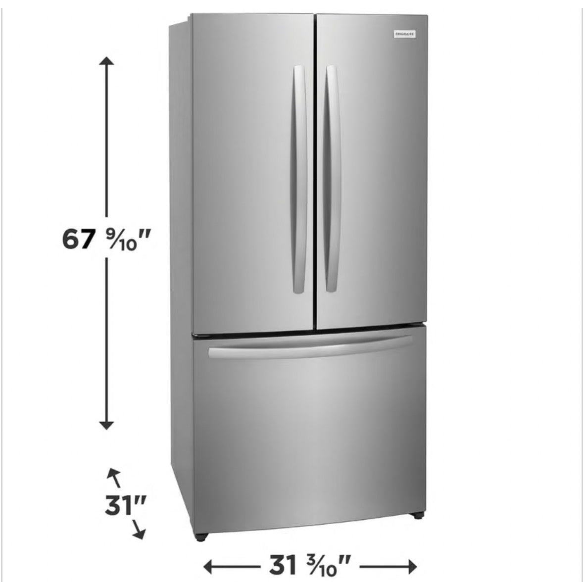 Frigidaire FRFG1723AV 17.6 Cu. Ft. Counter-Depth French Door Refrigerator