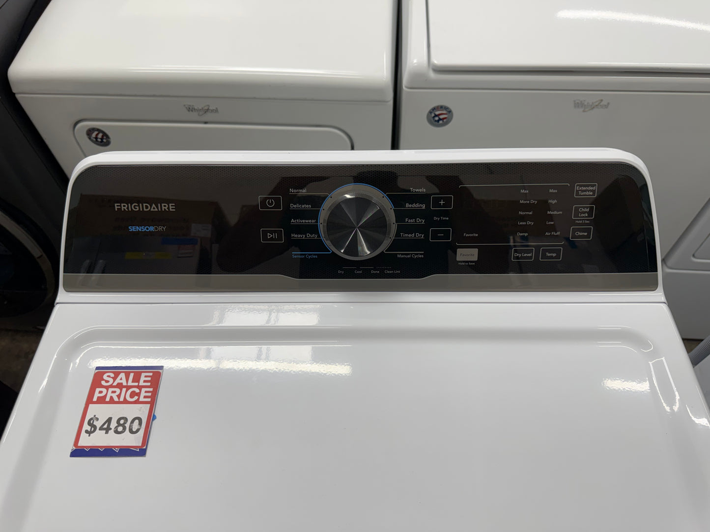 Frigidaire FLVE7523BW 7.0 Cu. Ft. Electric Dryer – White