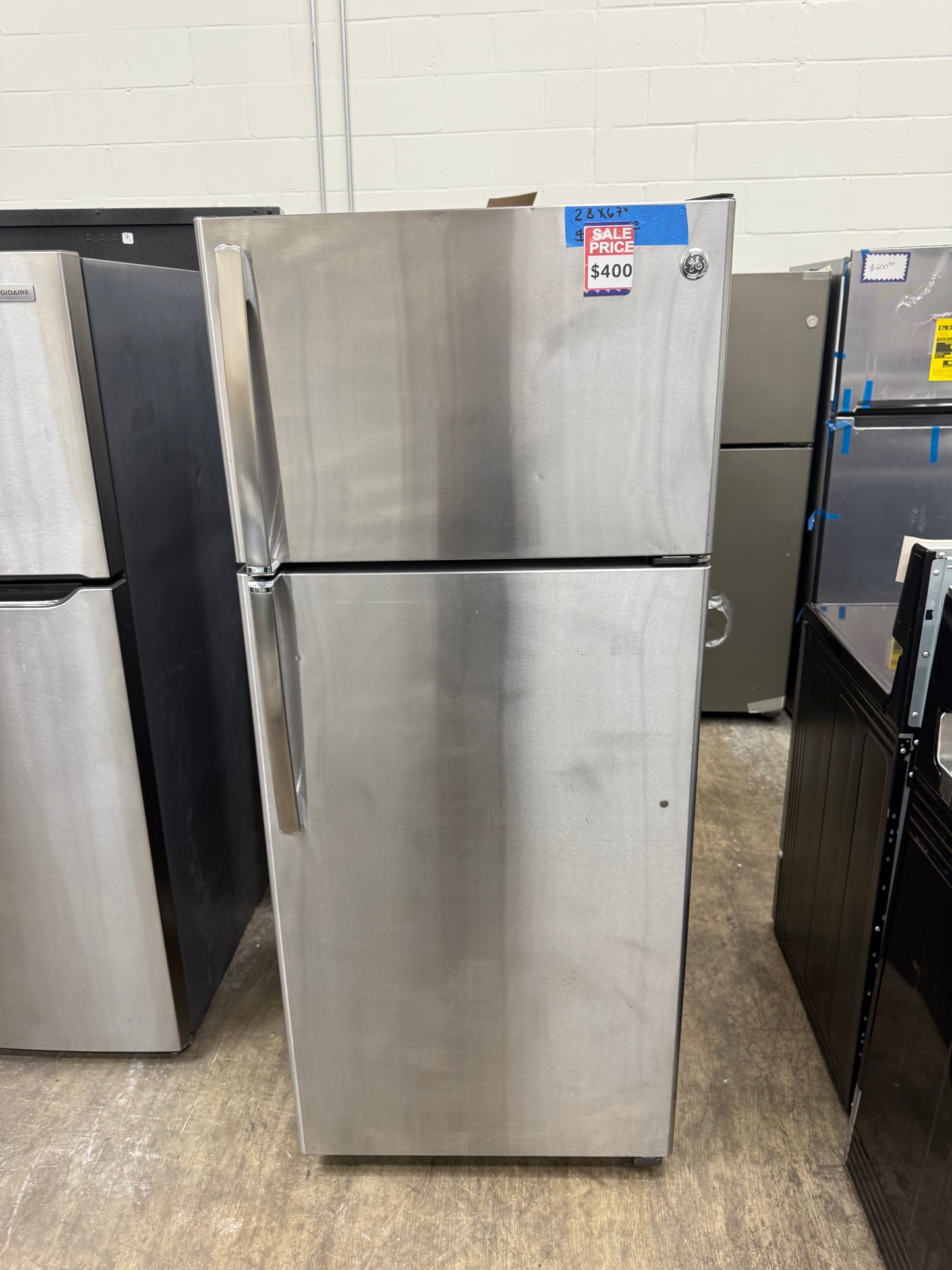 GE GIE18GSHHRSS 17.5 Cu. Ft. Stainless Steel Top-Freezer Refrigerator