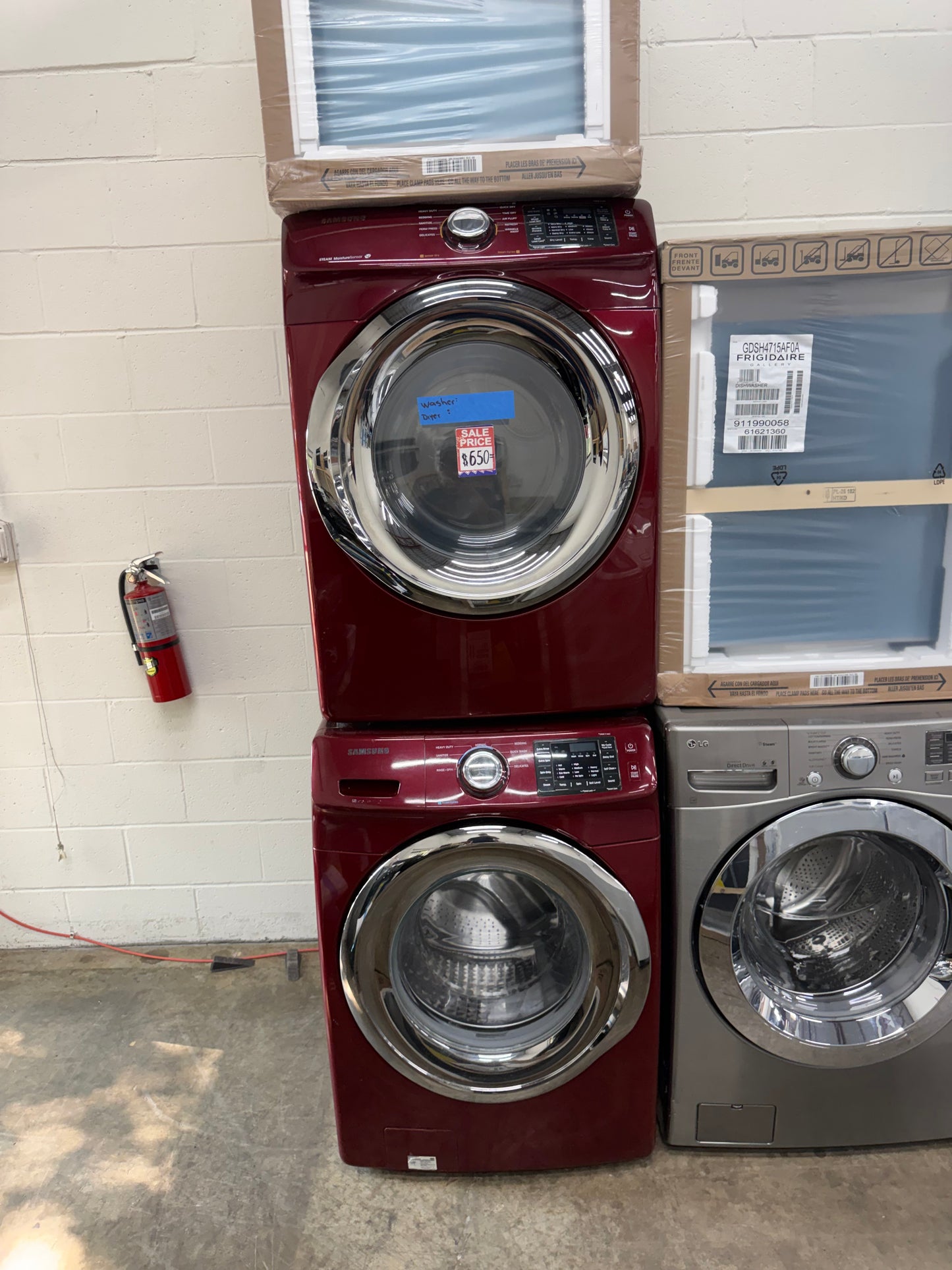 Samsung 4.2 Cu. Ft. Front Load Washer and 7.5 Cu. Ft. Electric Dryer Set