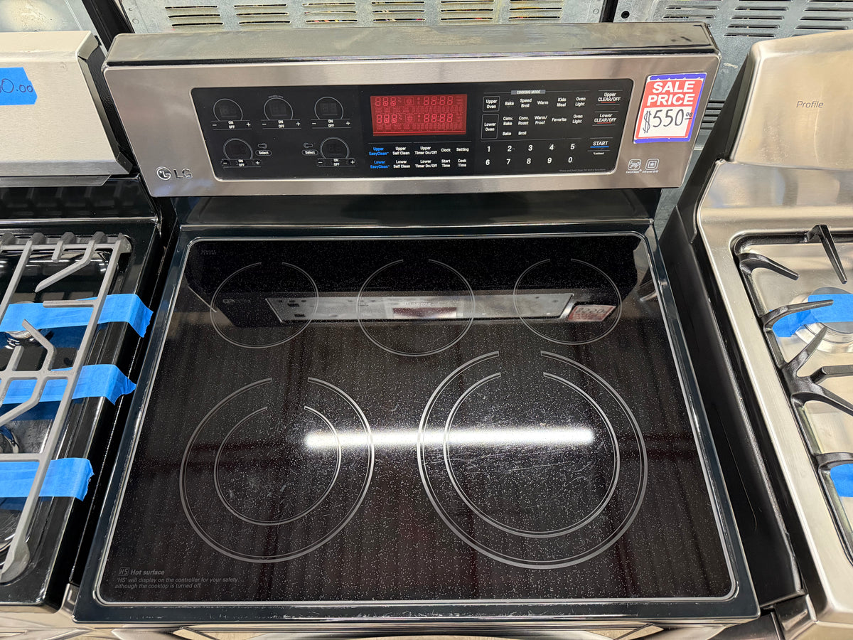 LG LDE3037BD/00 Used 30” Freestanding Electric Double Oven Range