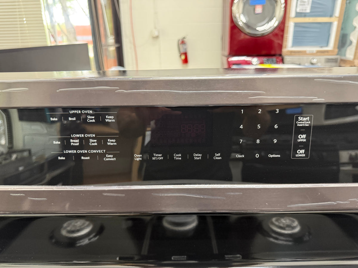 KitchenAid KFGD500EBS11 6.0 Cu. Ft. Double Oven Gas Range – Black Stainless Steel