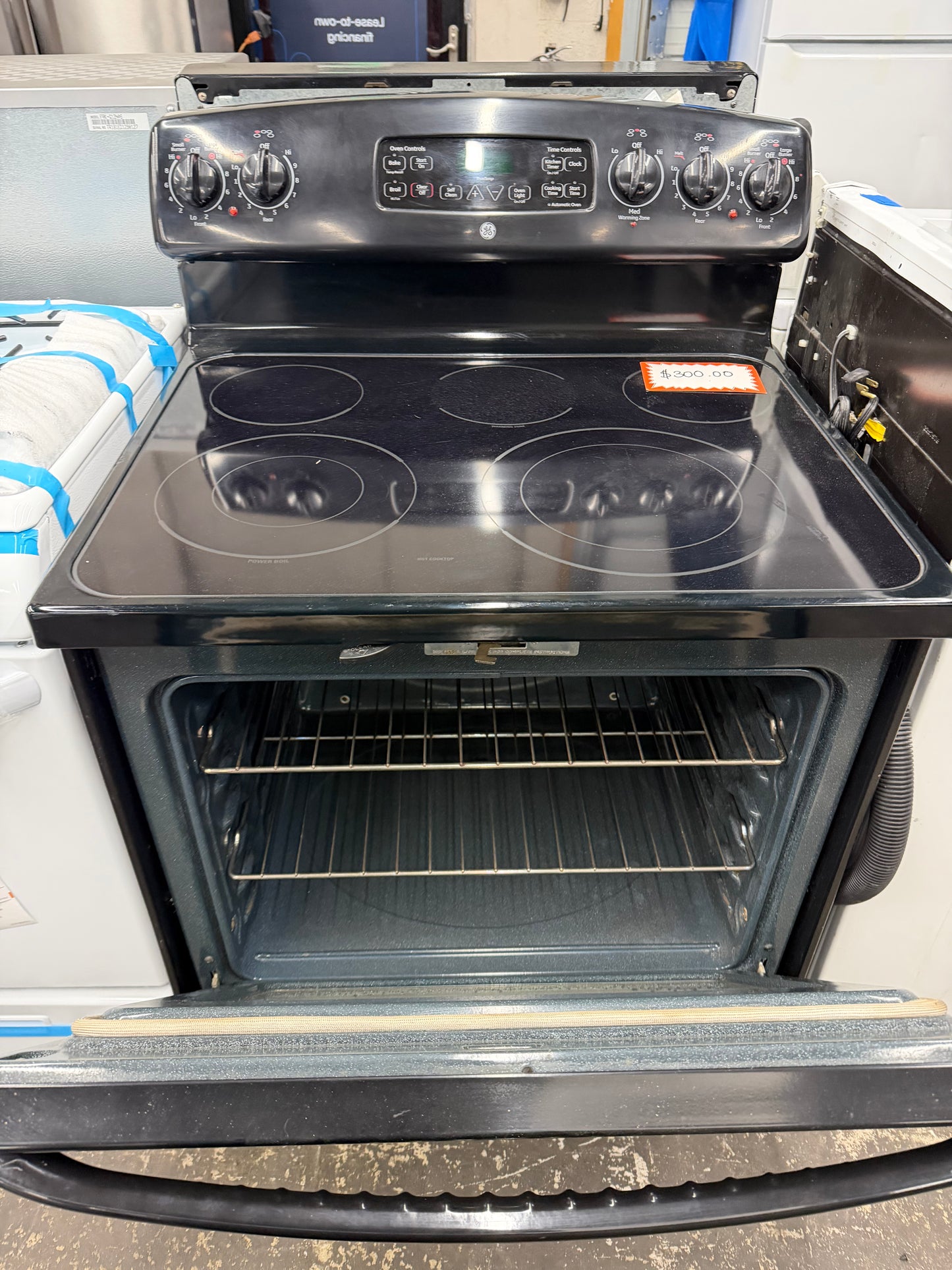 Ge electric stove Used glass top 220volt
