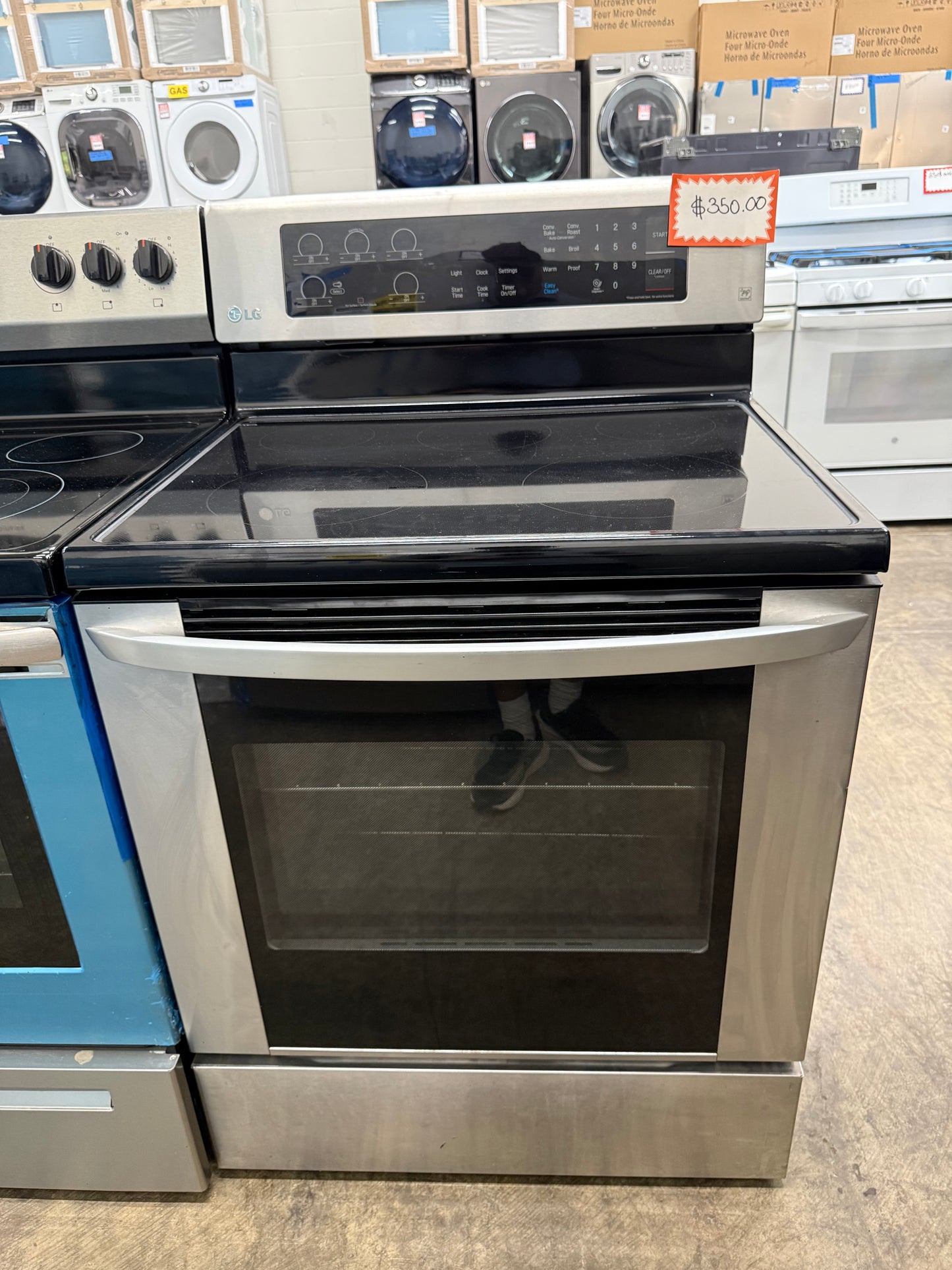 LG LRE3061ST/00 30” 6.3 Cu. Ft. Freestanding Electric Range with Fan Convection – Stainless Steel