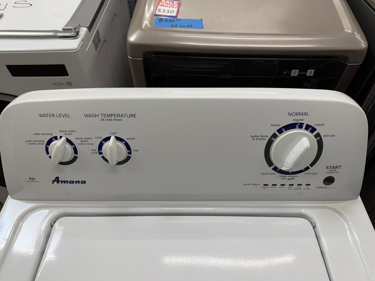 Amana NTW4516FW3 3.5 Cu. Ft. Top Load Washer with Dual Action Agitator – White