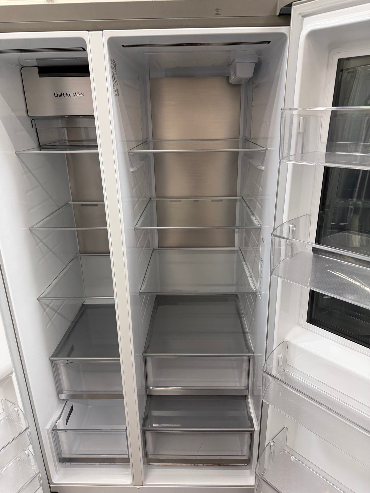 LG 27.1 Cu. Ft. InstaView Side-by-Side Refrigerator Stainless Steel LRSOS2706S