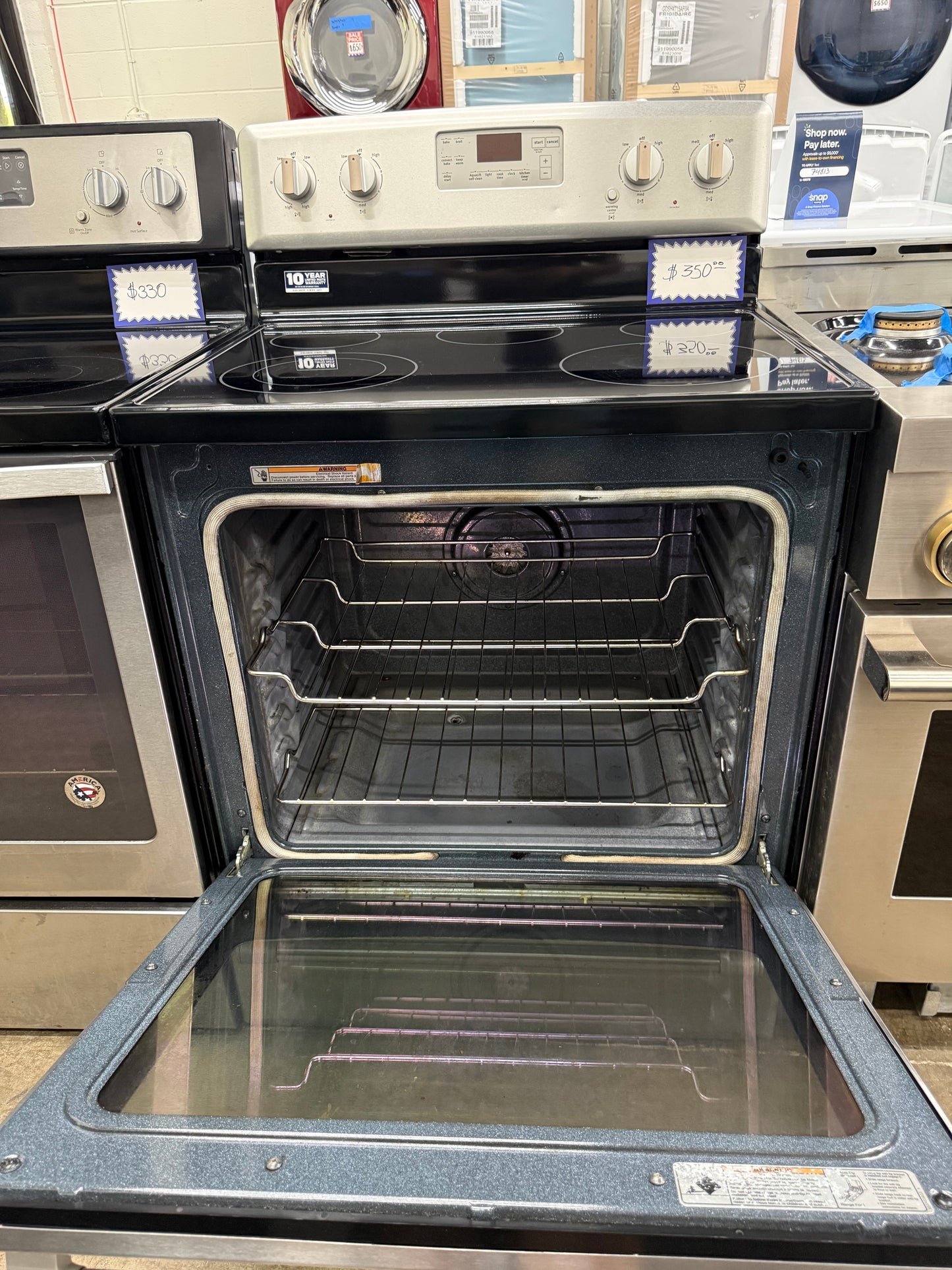 Maytag 30” Stainless Steel Electric Range – 6.2 Cu. Ft. – MER8700DS1
