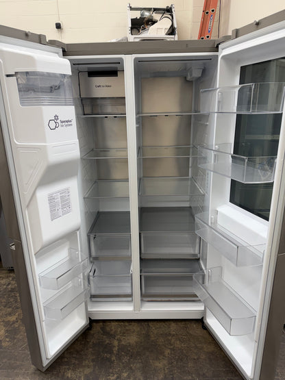 LG 27.1 Cu. Ft. InstaView Side-by-Side Refrigerator Stainless Steel LRSOS2706S