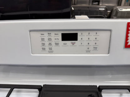 GE JGB735DP1WW – 30” Free-Standing Gas Convection Range with No Preheat Air Fry – White