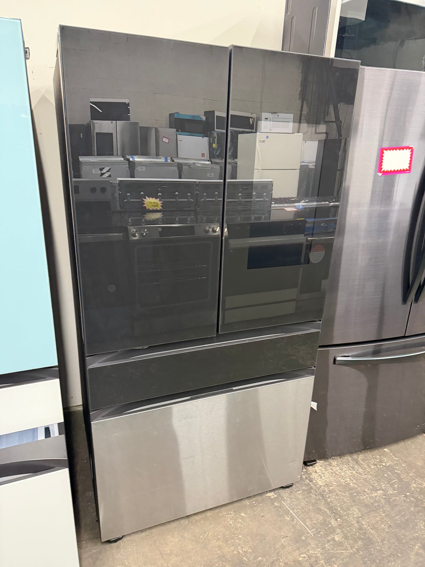 Bespoke smart hub refrigerator New 36” wide