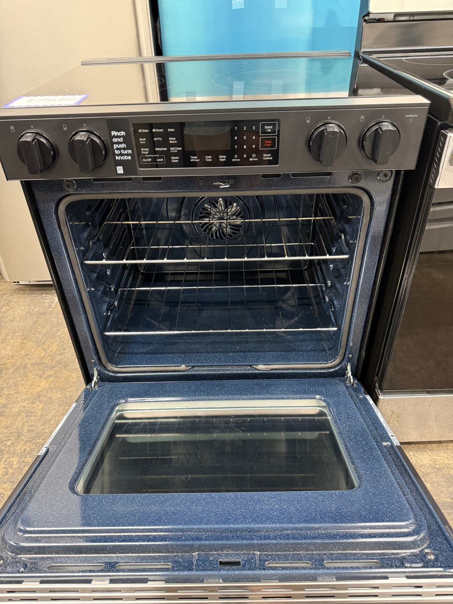 Samsung Bespoke 30” Stainless Steel Smart Slide-In Electric Range – 6.3 Cu. Ft. – NSE6DG8300SRAA
