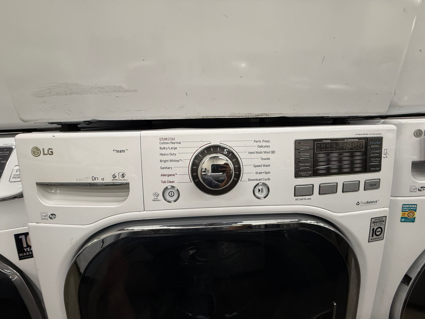 LG WM4270HWA Washer & DLEX3875W Electric Dryer Set