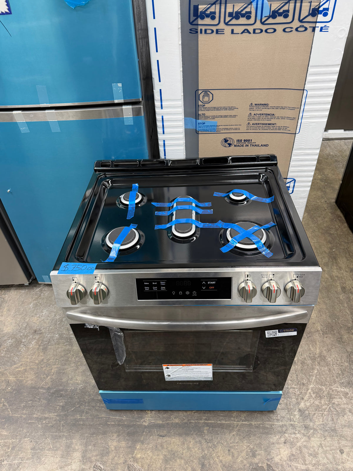 Frigidaire FCFG3062ASH 30” Front Control Gas Range – Stainless Steel