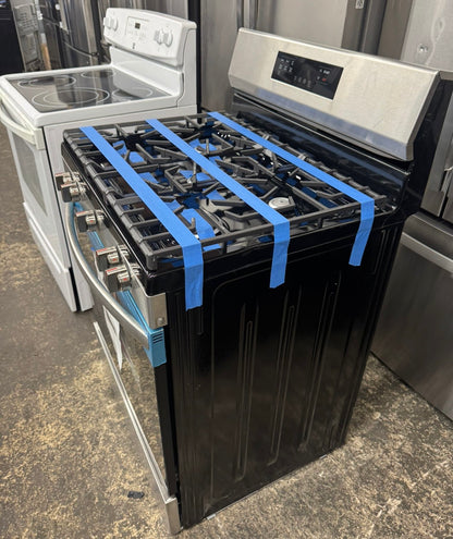 30 in 5 Burner Freestanding Gas Range in Stainless Steel with Quick Boil and Steam Clean #FCRG3062AS