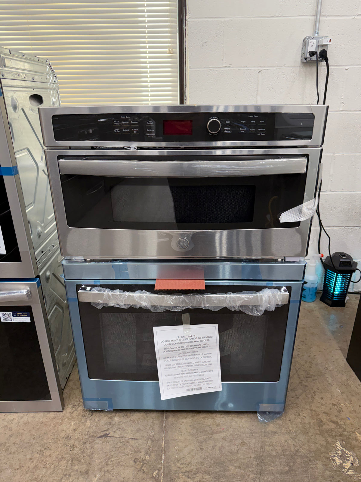 GE 6.7 Cu. Ft. Combination Double Wall Oven with Microwave JT3800SHASS