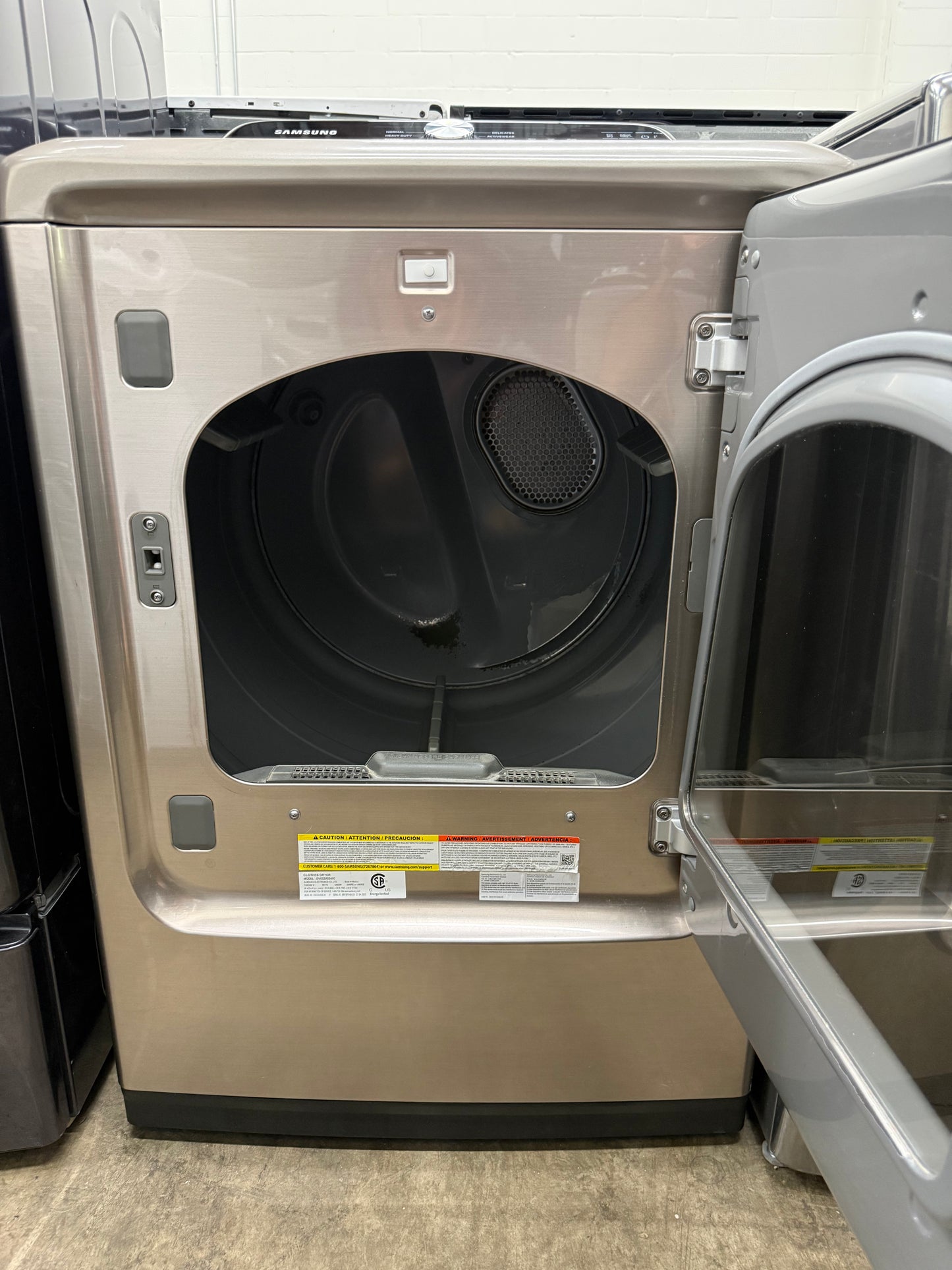 Samsung DVE52A5500C 7.4 Cu. Ft. Smart Electric Dryer with Steam Sanitize+