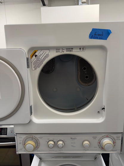 Whirlpool LTE5243DQ6 Washer & Electric Dryer Combo – White – Used