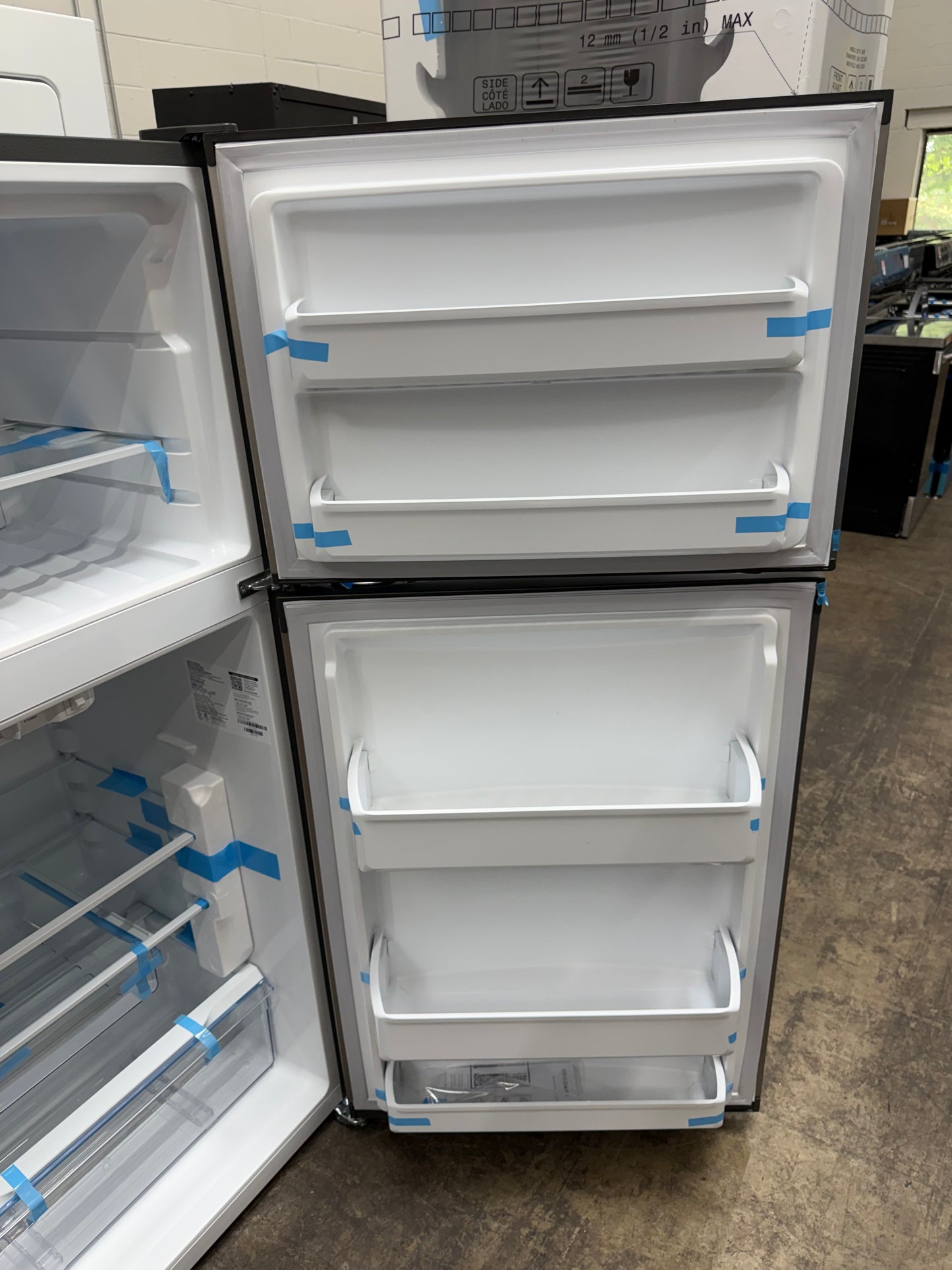Frigidaire FFHT1425VV07 13.9 Cu. Ft. Stainless Steel Look Top-Freezer Refrigerator