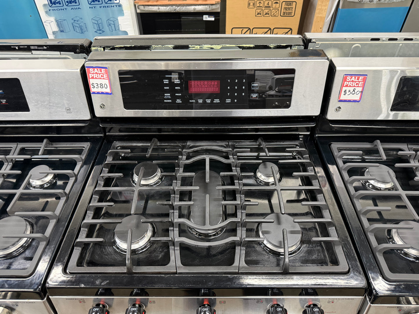 LG LRG3095ST/00 30” 5.4 Cu. Ft. Freestanding Gas Range with Convection – Stainless Steel
