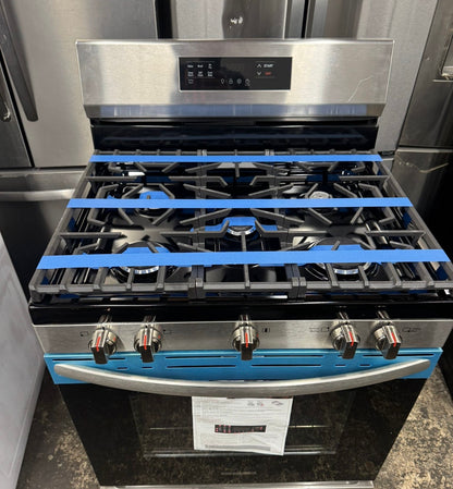 30 in 5 Burner Freestanding Gas Range in Stainless Steel with Quick Boil and Steam Clean #FCRG3062AS