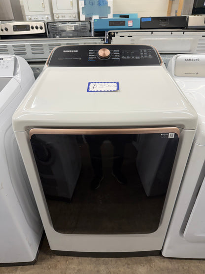 Samsung DVE52A5500W 7.4 Cu. Ft. Smart Electric Dryer with Steam Sanitize+ – White