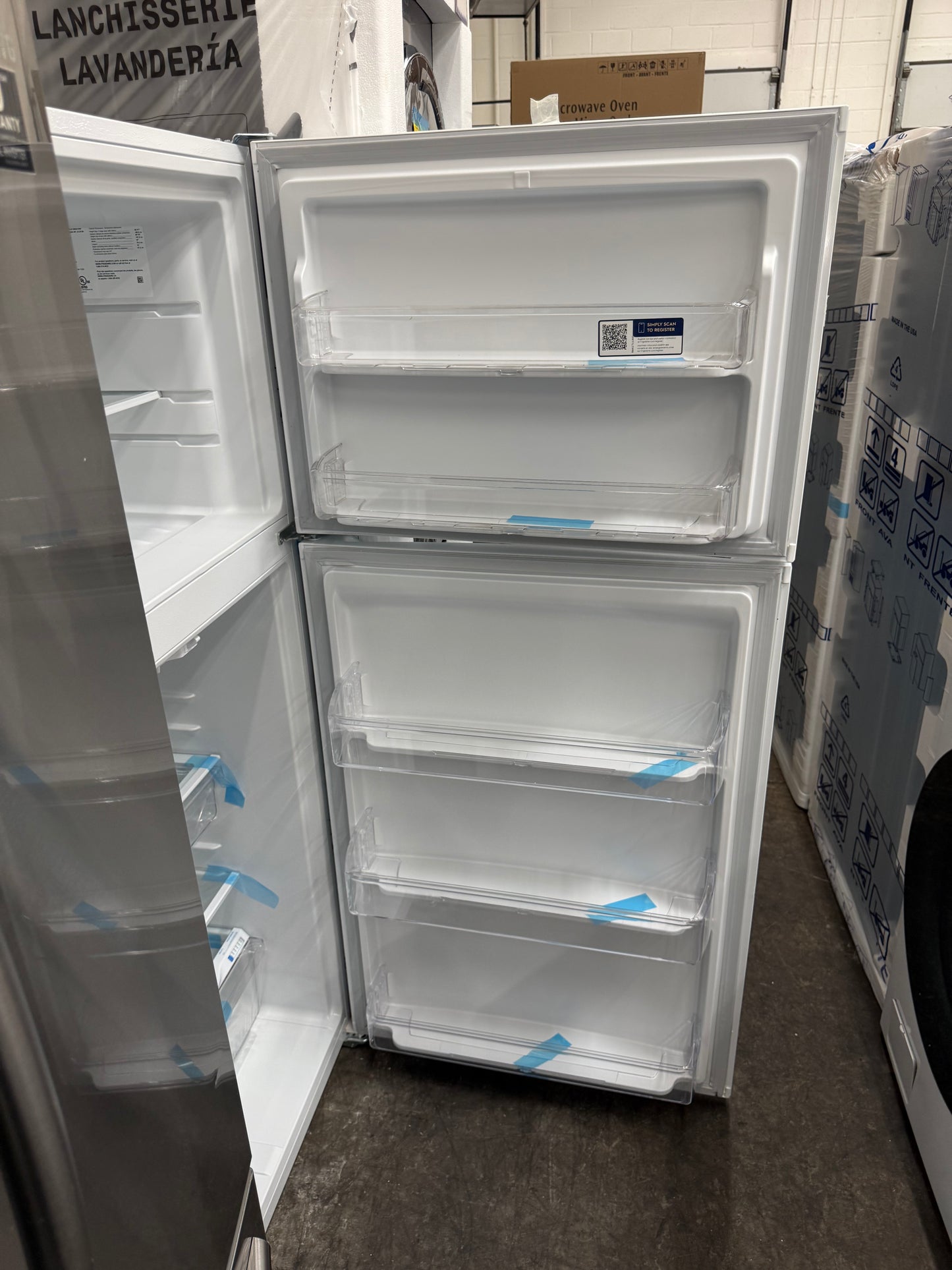 Frigidaire FFTR2045VW 20 Cu. Ft. Garage-Ready Top-Freezer Refrigerator
