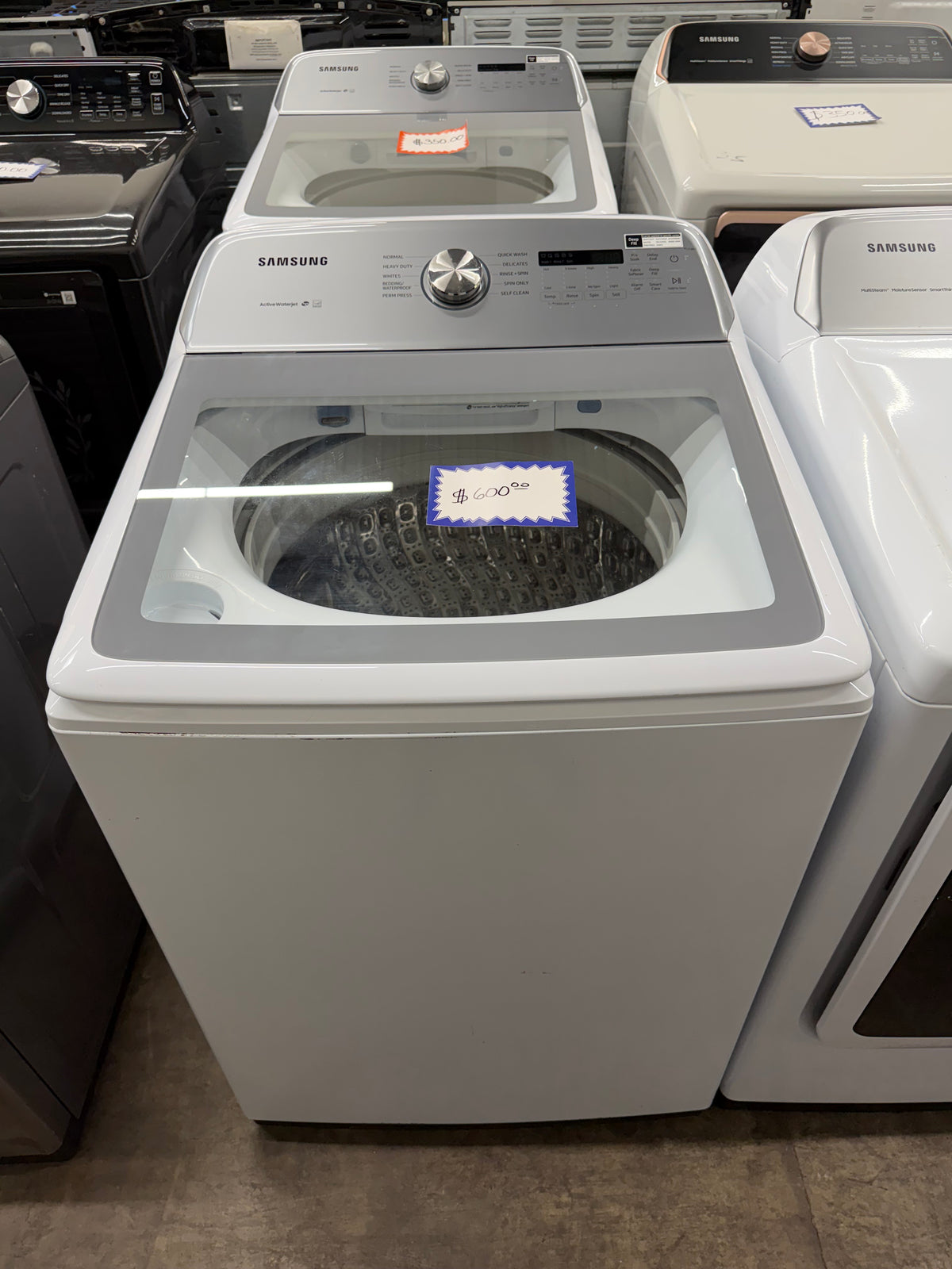 Samsung WA50R5200AW/US Washer & DVE52A5500W Electric Dryer Set – White