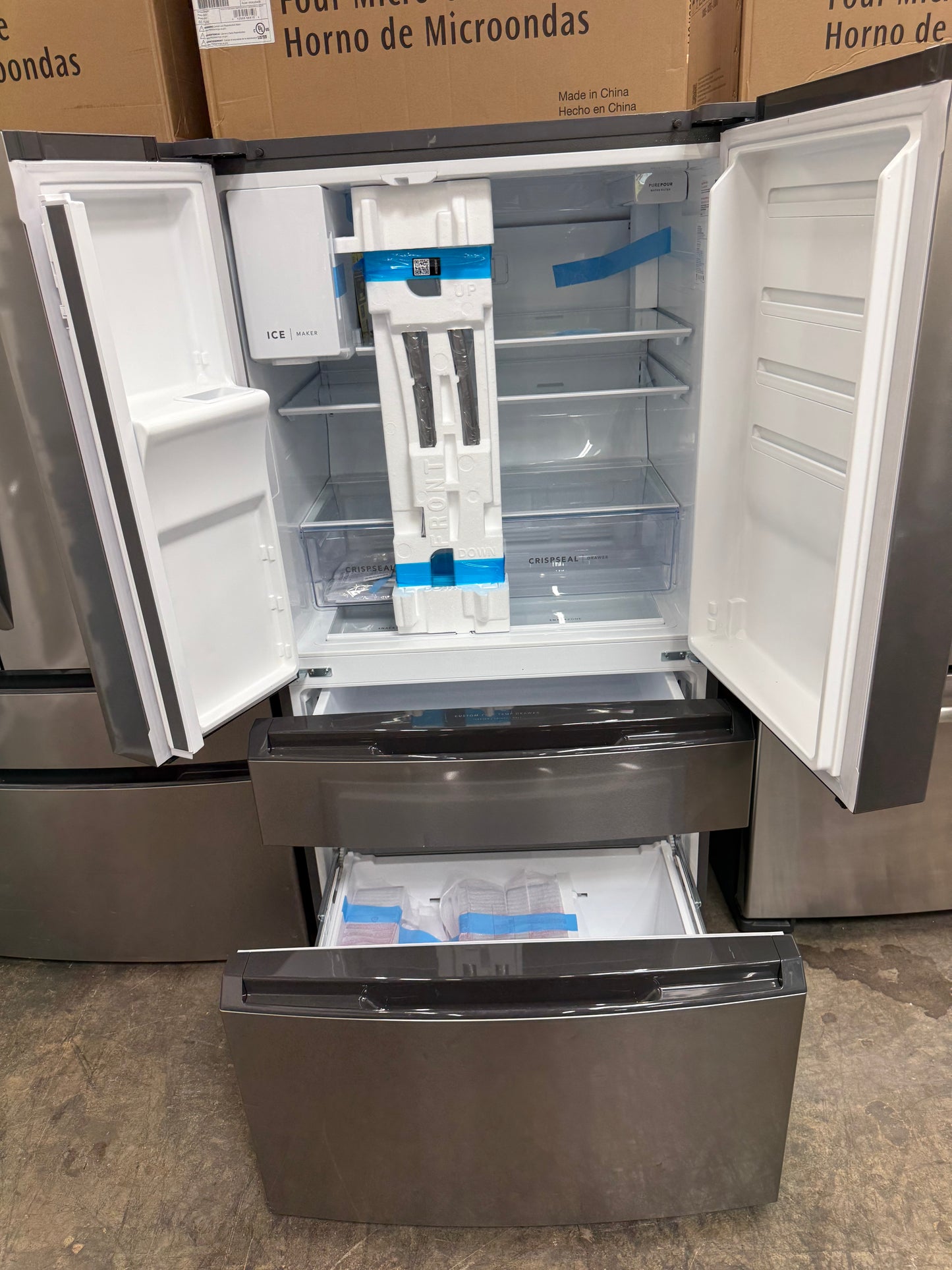 Frigidaire FRMS274TAV00 – 26.3 Cu. Ft. 4-Door French Door Refrigerator – Fingerprint-Resistant Stainless Steel